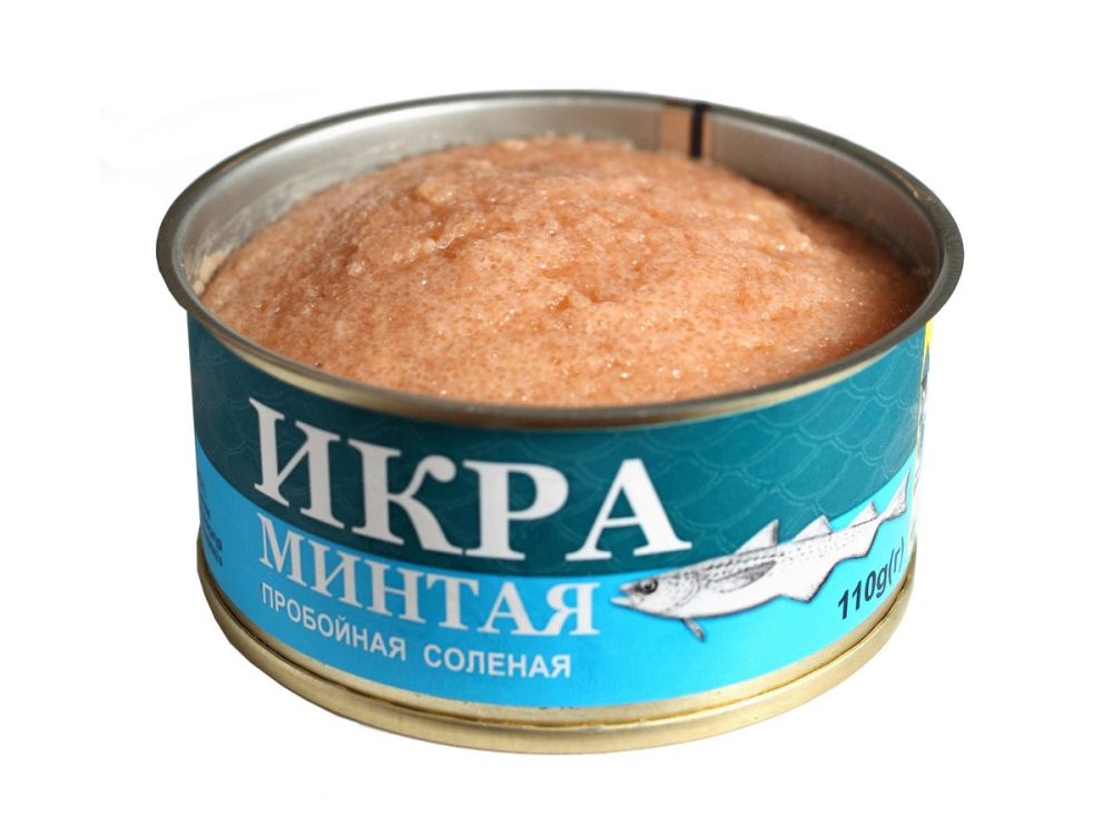 Икра минтая соленая ТМ ОСТРОВ 90 гр ж.б. (ОТ 12 ШТ!)