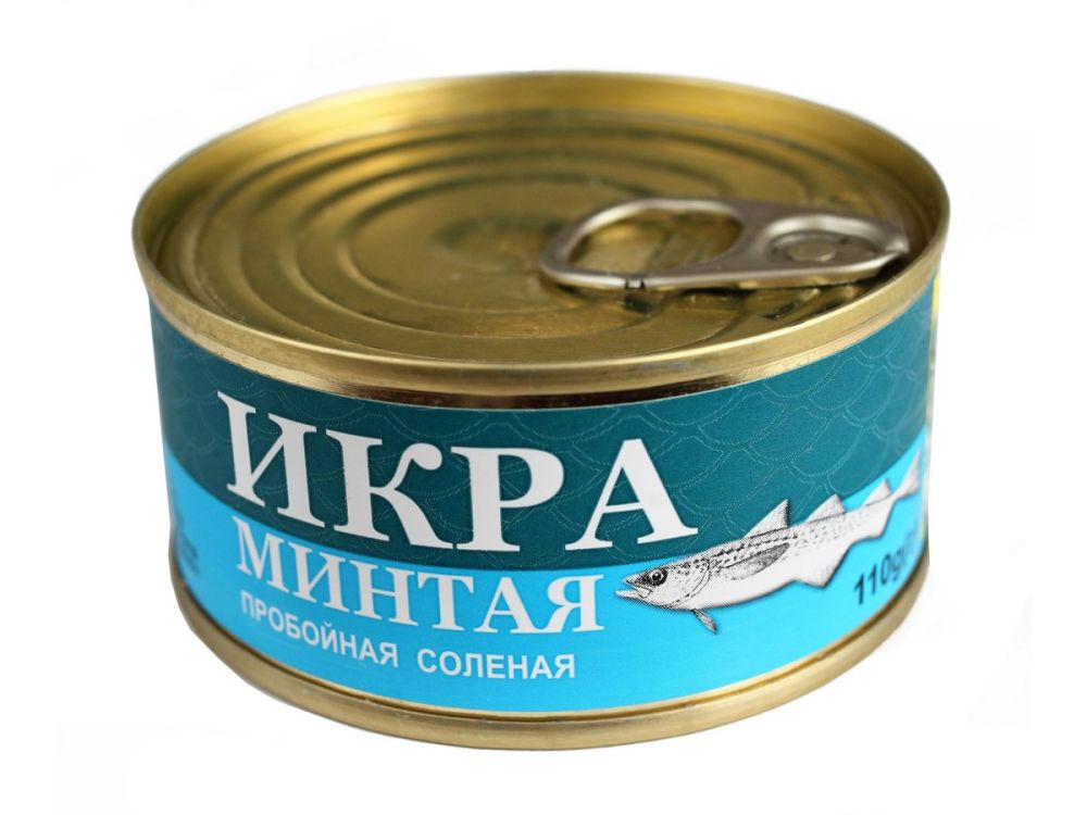 Икра минтая соленая ТМ ОСТРОВ 90 гр ж.б. (ОТ 12 ШТ!)