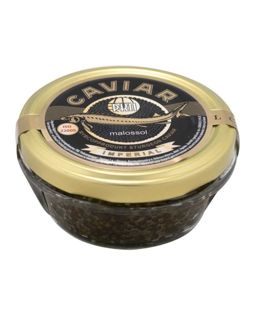 ІКРА ОСЕТРОВА IMPERIAL ОХОЛОДЖЕНА БІЛУГИ 50 ГР. СКЛО ВАКУУМ