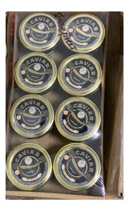 ВИГІДНА ПРОПОЗИЦІЯ! ПОДАРУНКОВИЙ БОКС ОЕТРОВОЇ ІКРИ ПО 50 ГР (8 ШТ )